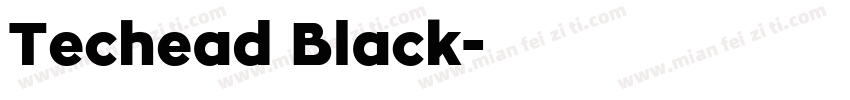 Techead Black字体转换